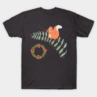 how the squirrel stole christmas T-Shirt